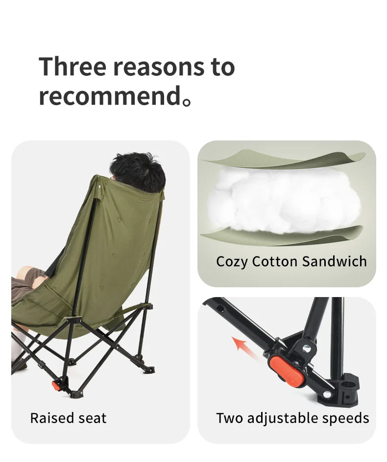 Naturehike Sea Star Recliner Moon Chair Folding Outdoor Chair