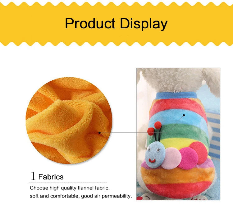 KaJiPet Soft Flannel Winter Vest For Small Dogs And Cats