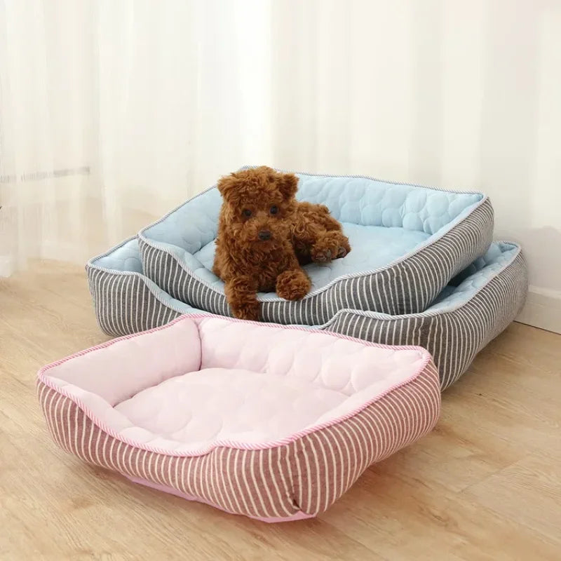 Cooling Ice Silk Pet Nest Bed Dogs And Cats Ultraluxe