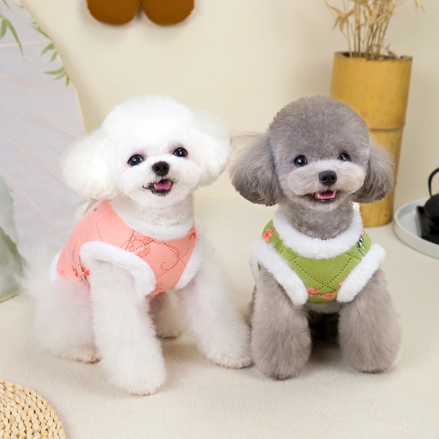 Warm Chinese Style Pet Dog Tang Suit Winter Jacket