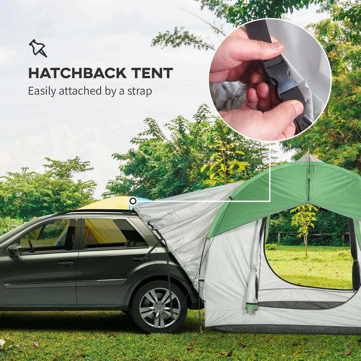 Waterproof SUV Tent With Mesh Window For Family Travel