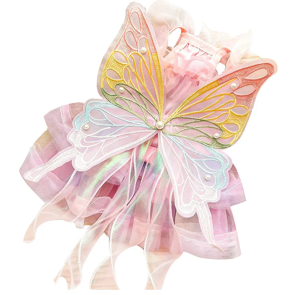 Dog Cat spring princess Dress Lace Skirt Pet Clothing Stripe Skirt Puppy Princess Apparel Cute Puppy Clothes Pet cat clothes
