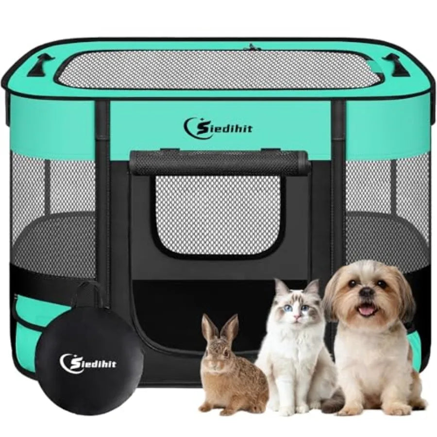 Foldable Pet Playpen Kennel for Dogs Cats Rabbits and More