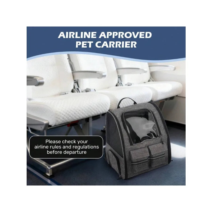 2in1 Trolley Cat Carrier With Wheels Airline Approved