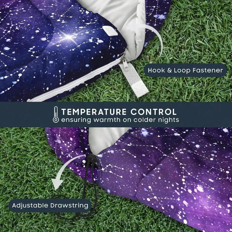 Constellation Design Adult Sleeping Bag Water Repellent Mummy 3-Season