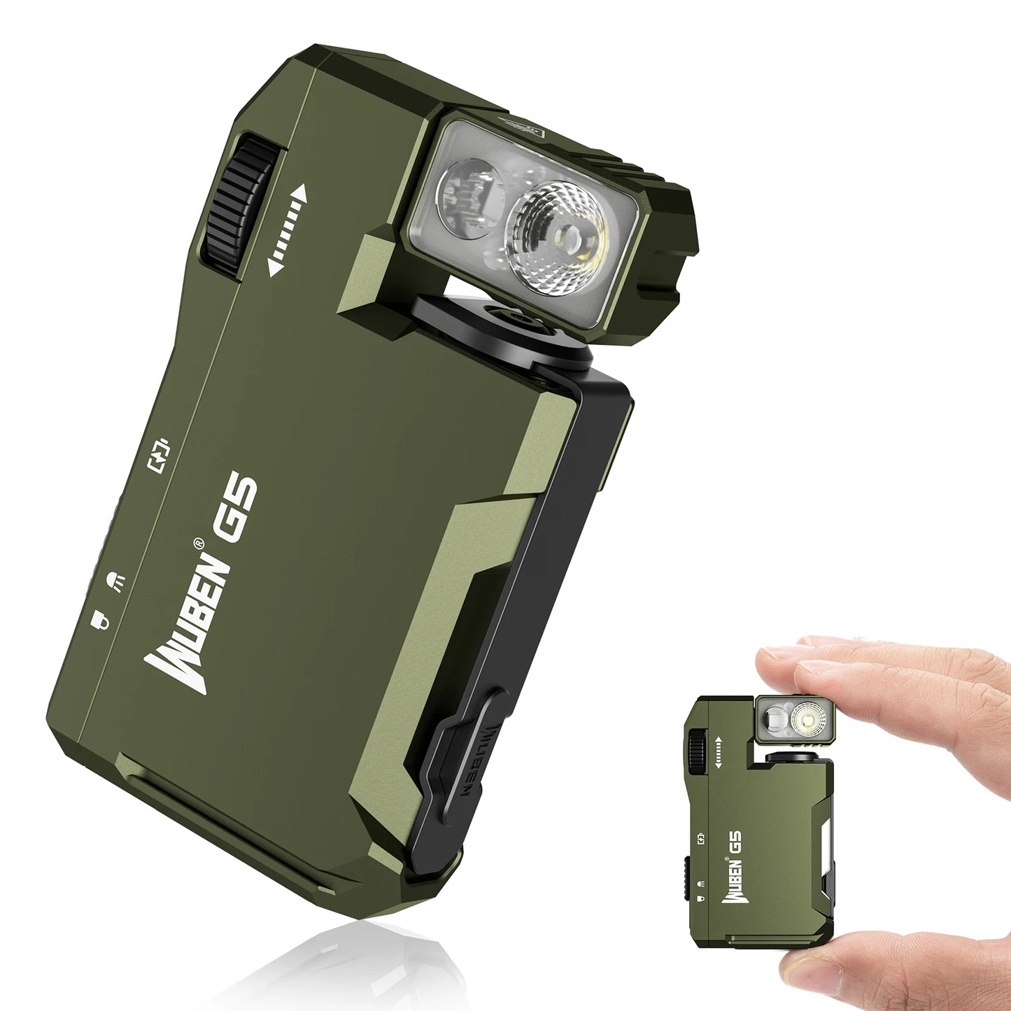 WUBEN G5 Magnetic EDC Flashlight 400 Lumen USB C Rechargeable Keychain