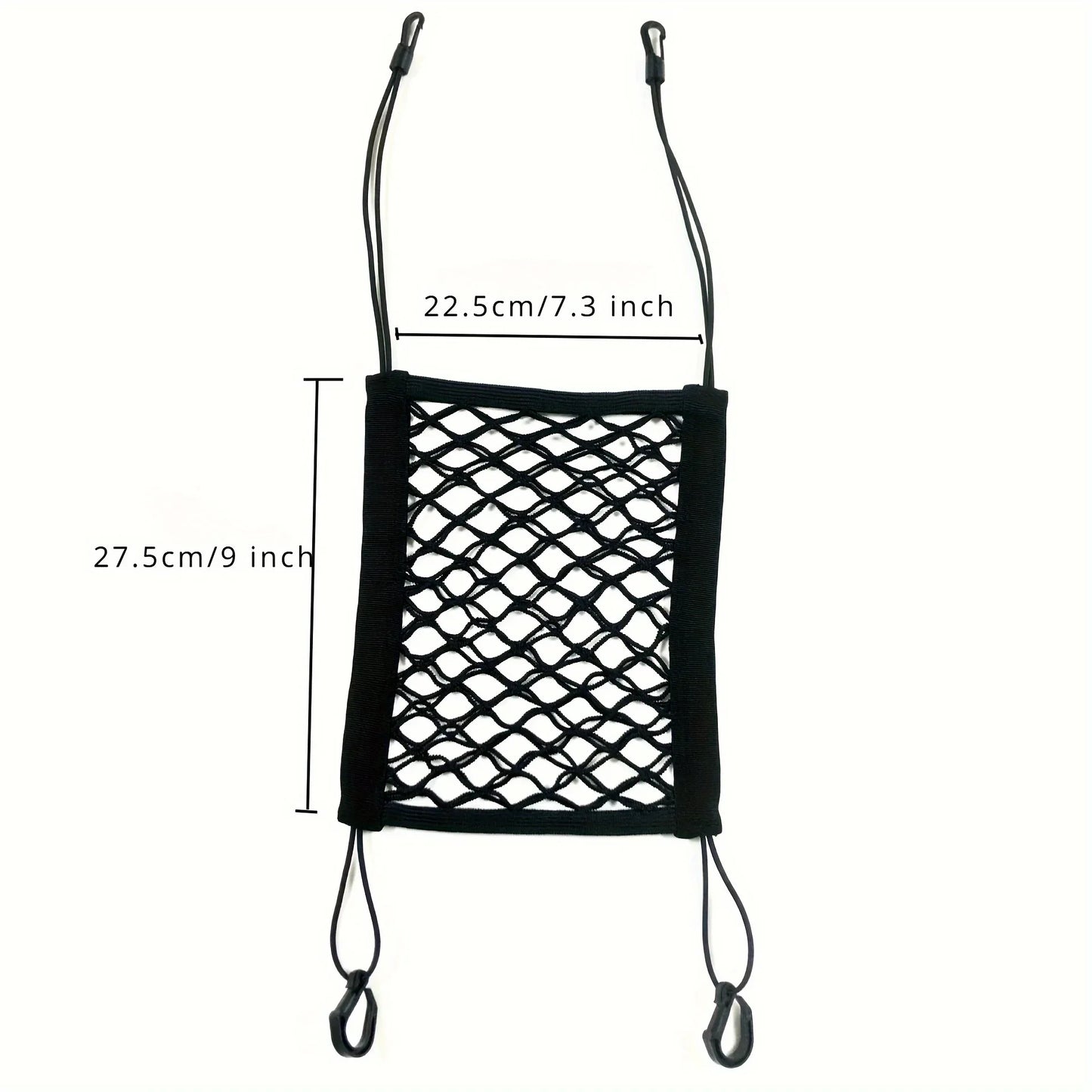 Pet Car Barrier With Automatic Mesh Storage Bag For Back Seat Safety