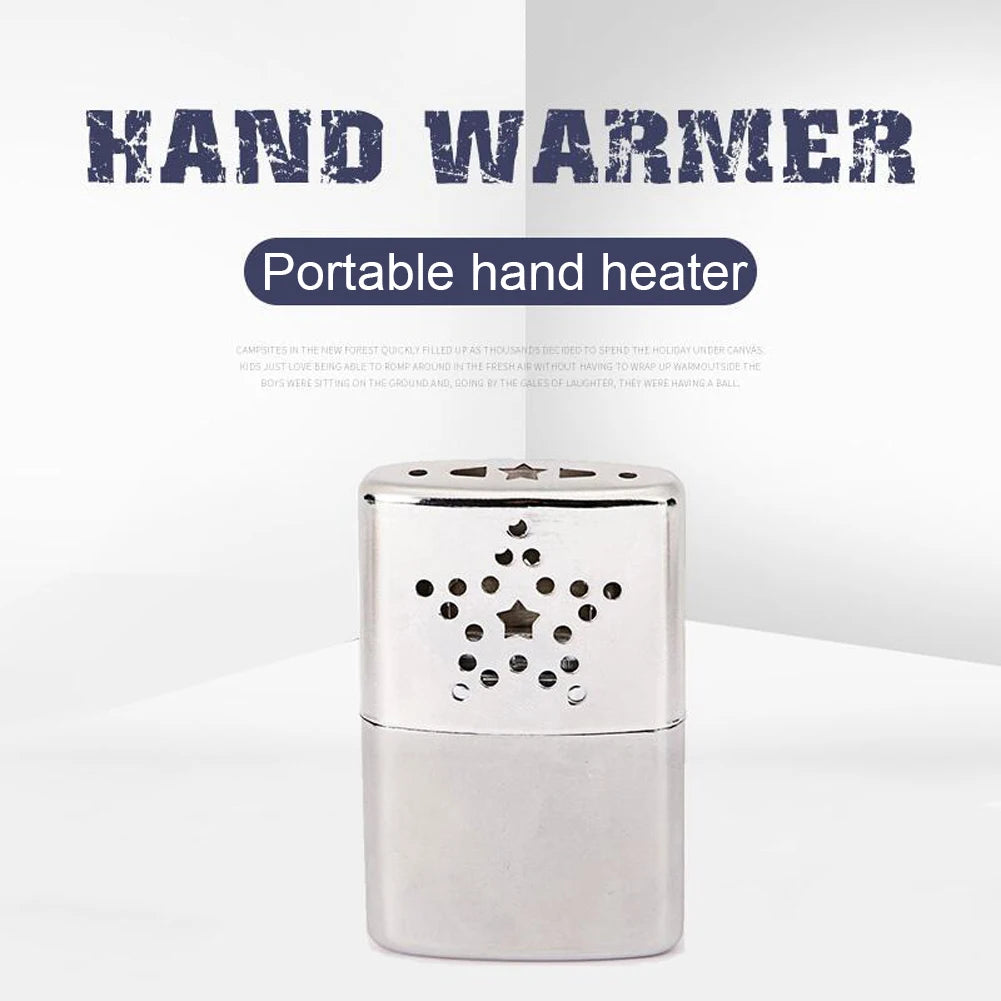 Apwikoger Refillable Catalytic Fuel Hand Warmer Portable Reusable Metal Alloy