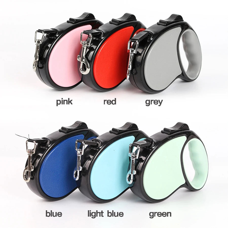 Retractable Nylon Dog Leash With Reflective Feature