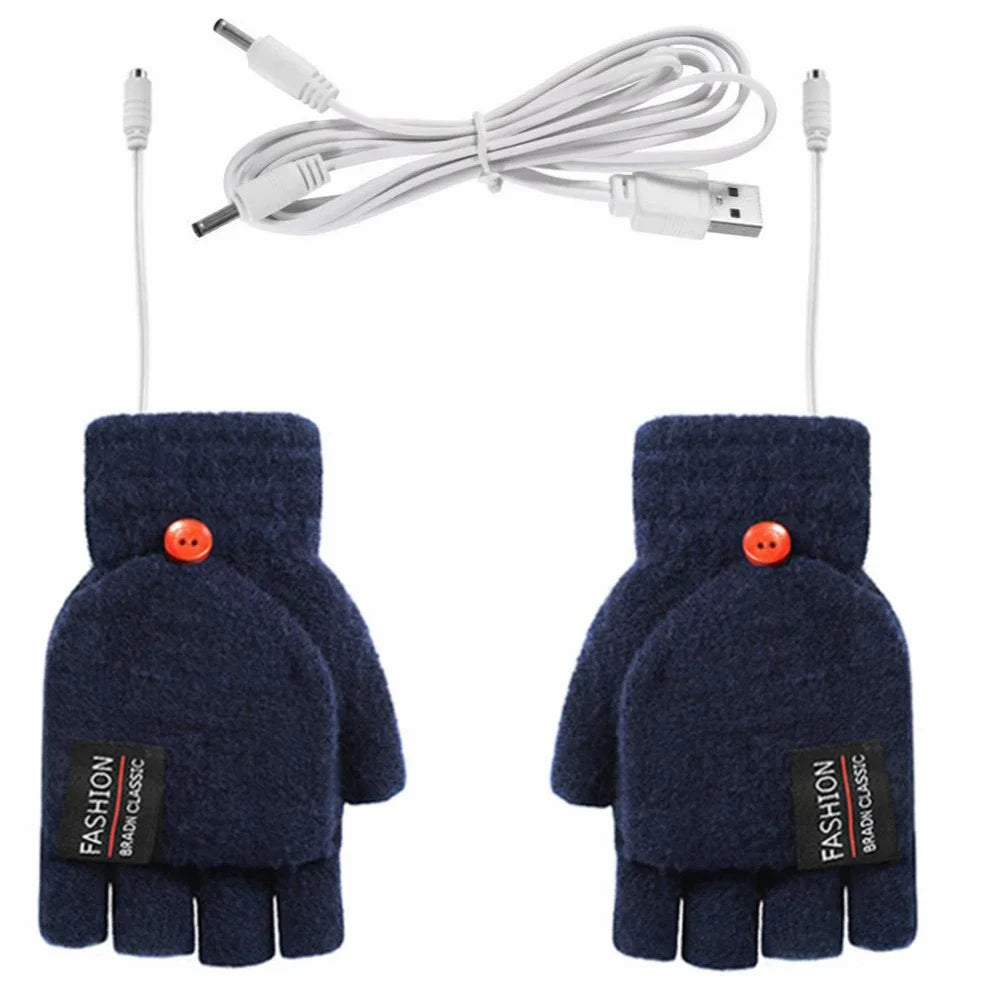 USB Electric Heating Gloves for Sports and Winter Activities