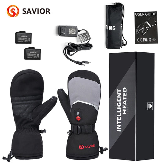 Snow Deer Electric Heated Gloves Thermal Waterproof Rechargeable For Winter