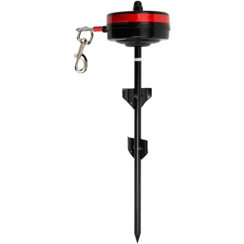 Lixit Bracket Mount and Stake Retractable Dog Leash Tie Outs
