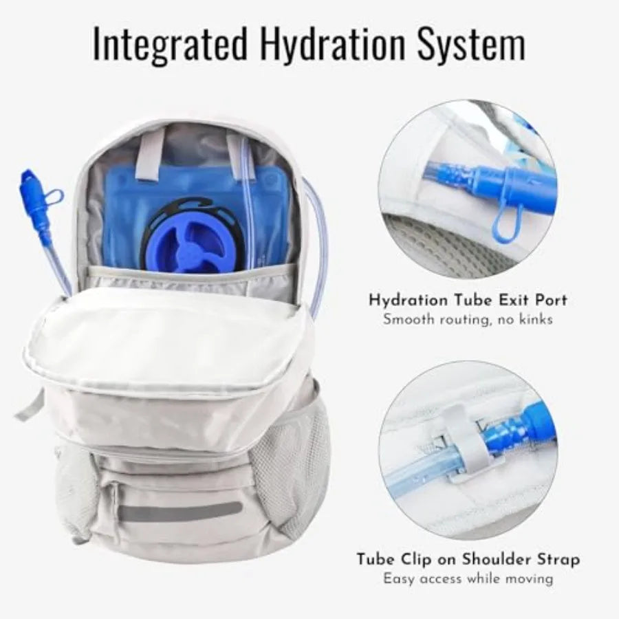 Hydration Hiking Backpack With Water Bladder And Insulated Compartment
