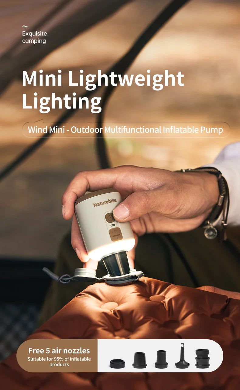 Naturehike Portable Multi Function Air Pump For Inflatable Mat