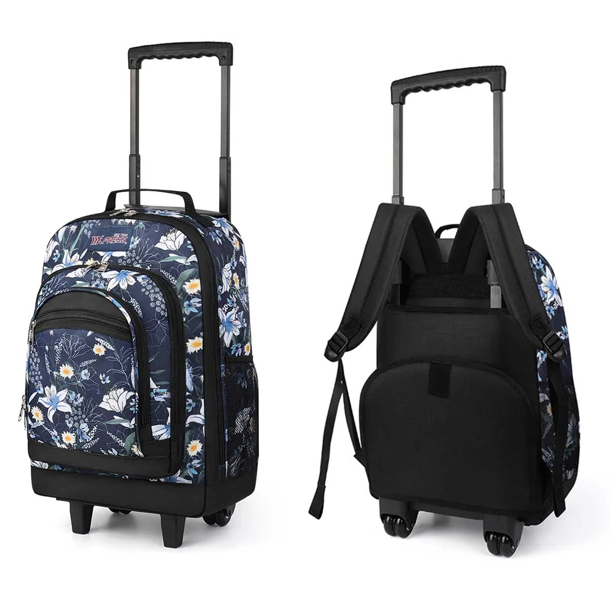 New York XPress Rolling Backpack With Wheels For Travel