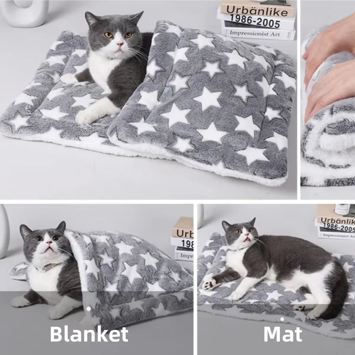 Thickened Flannel Cat And Dog Sleeping Mat