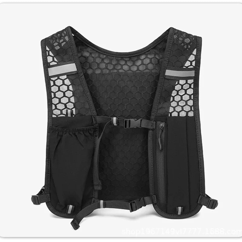 Lightweight Running Vest With Phone Holder Reflective Hydration Chest Pack