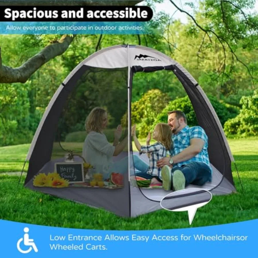 Screen House Tent Mesh Shelter For Outdoor Family Backyard Use