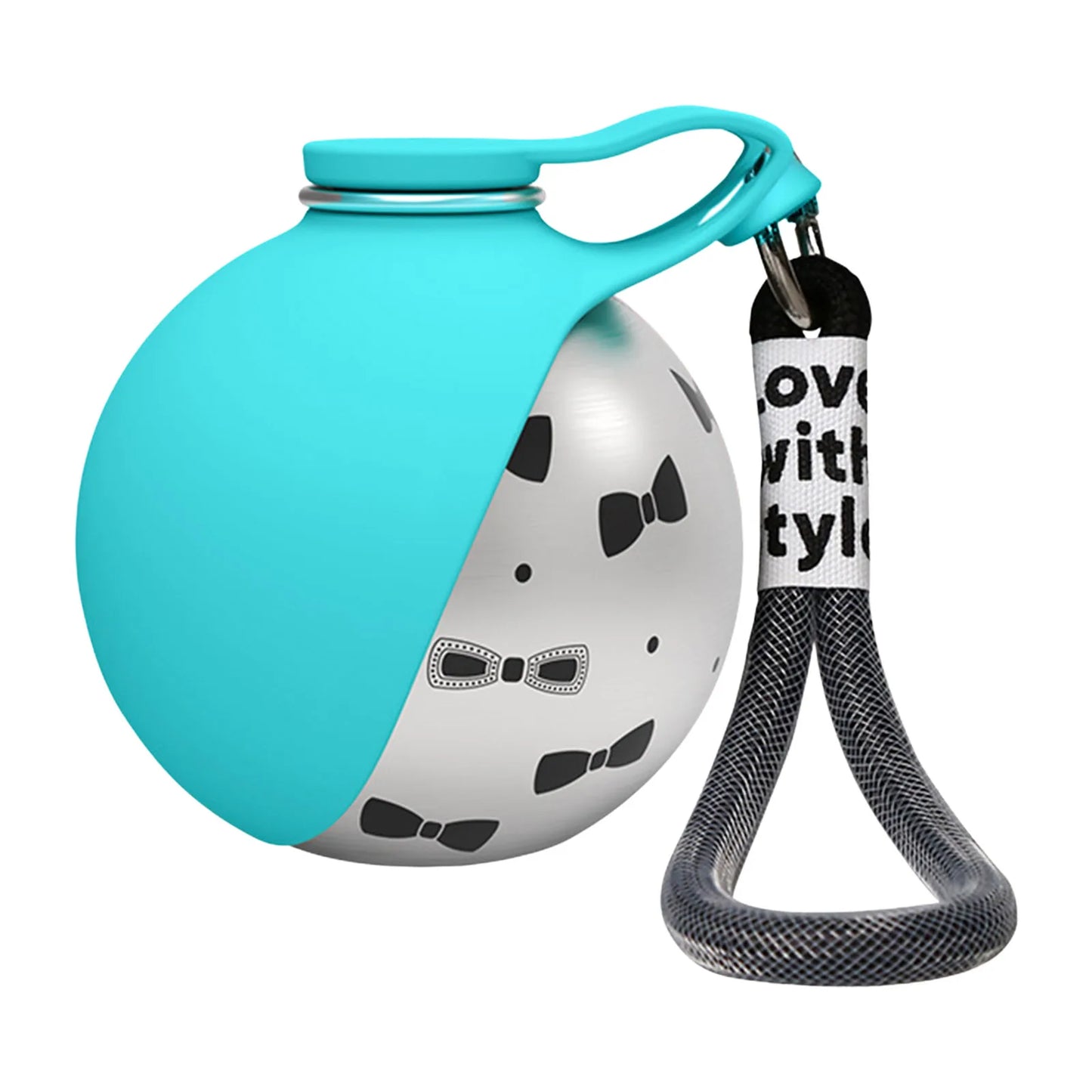 Portable Dog Water Bottle With Silicone Bowl No Spill