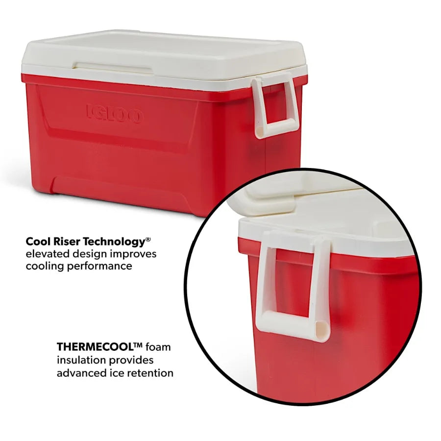 Hard Sided Ice Chest Cooler Durable Insulated Portable For Outdoors