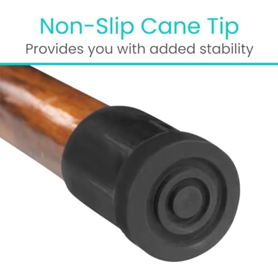 Willow Wooden Walking Stick For Seniors, Heavy Duty Carved Twisted