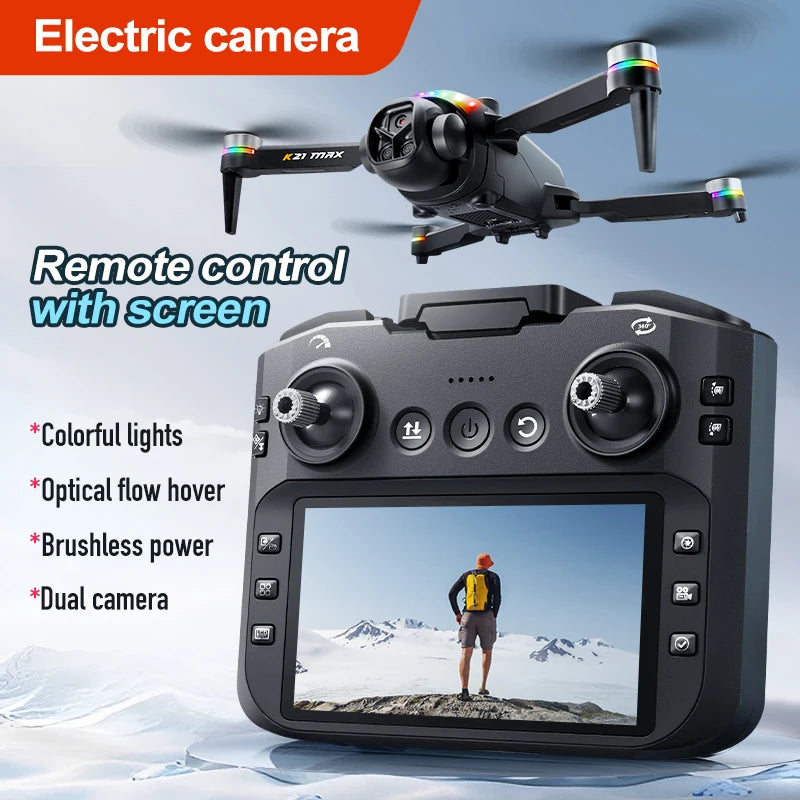 Max FPV Drone With Built In 4.3 Inch Screen Remote Controller