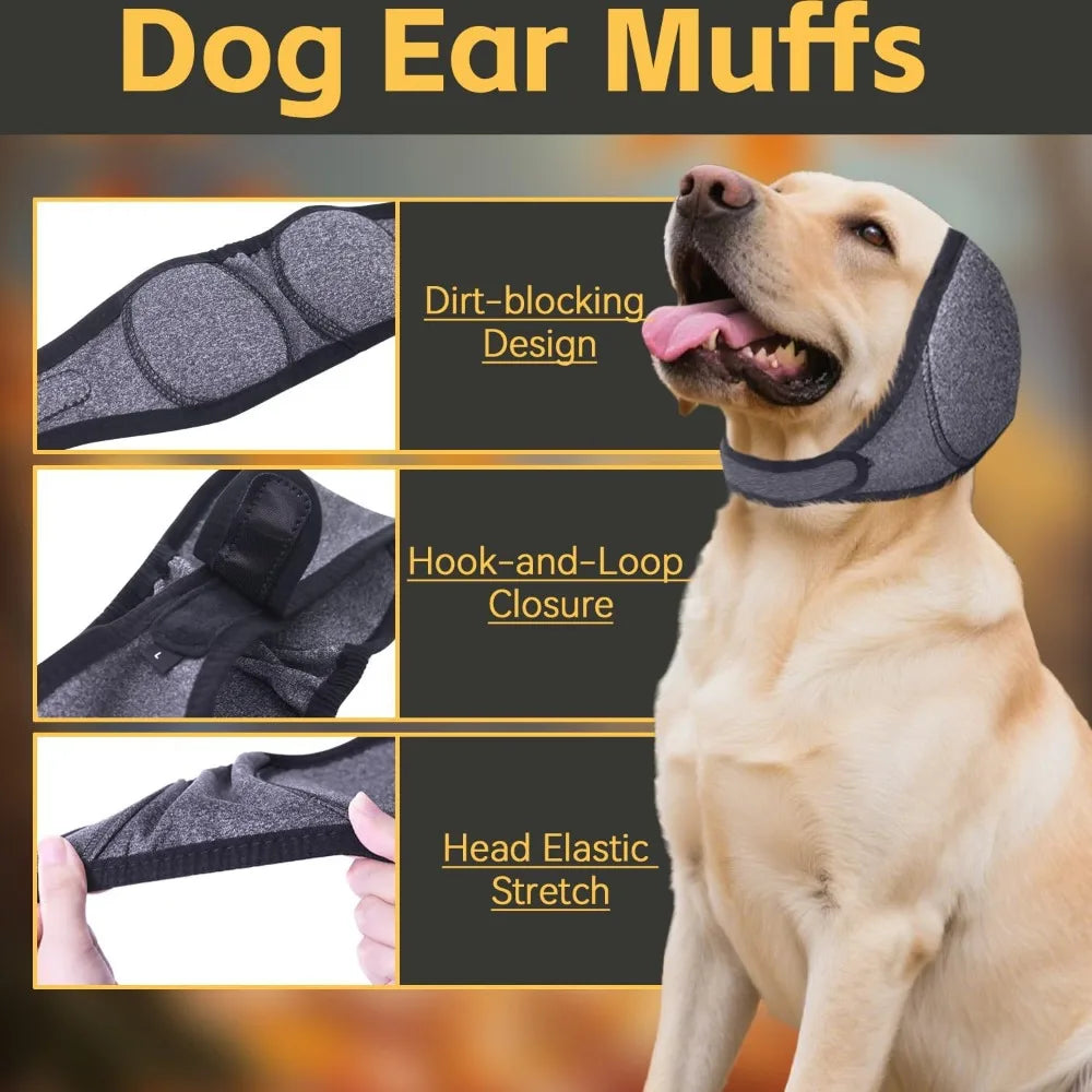 Dog Ear Noise Reduction Headband Calming Wrap For Grooming
