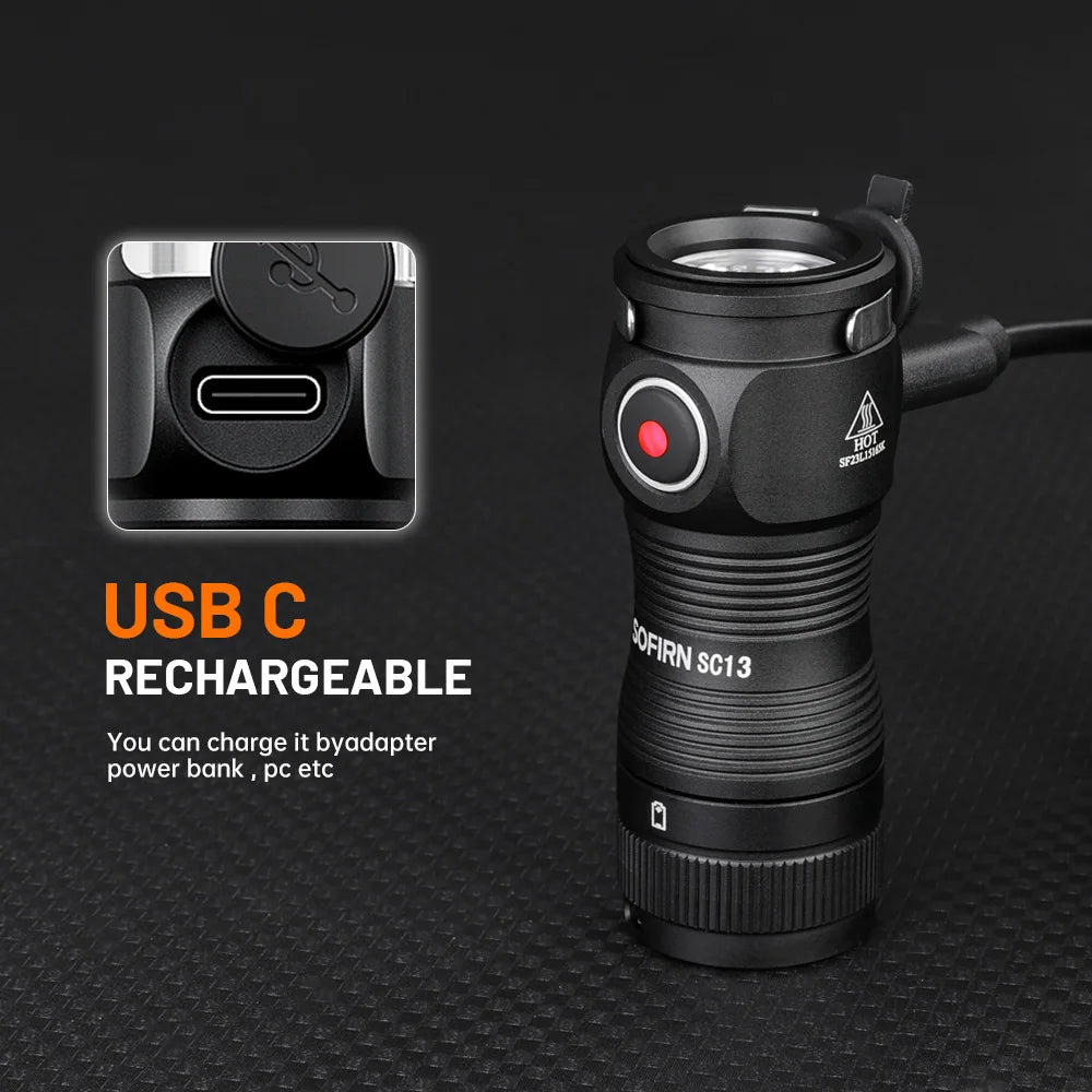 Sofirn Mini SC13 SST40 LED 1300 Lumen Tactical Flashlight