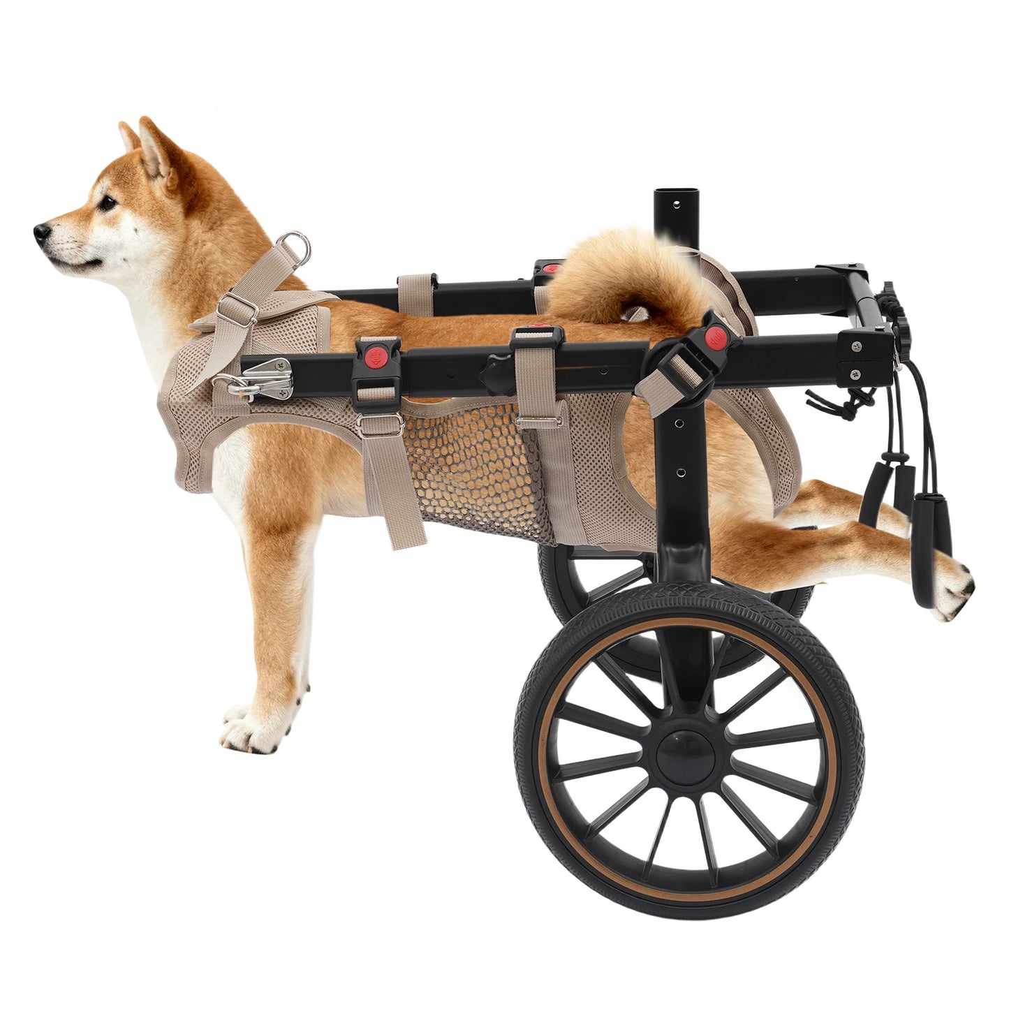 Adjustable Dog Wheelchair Hind Leg Walker Aluminum Alloy Pet Cart