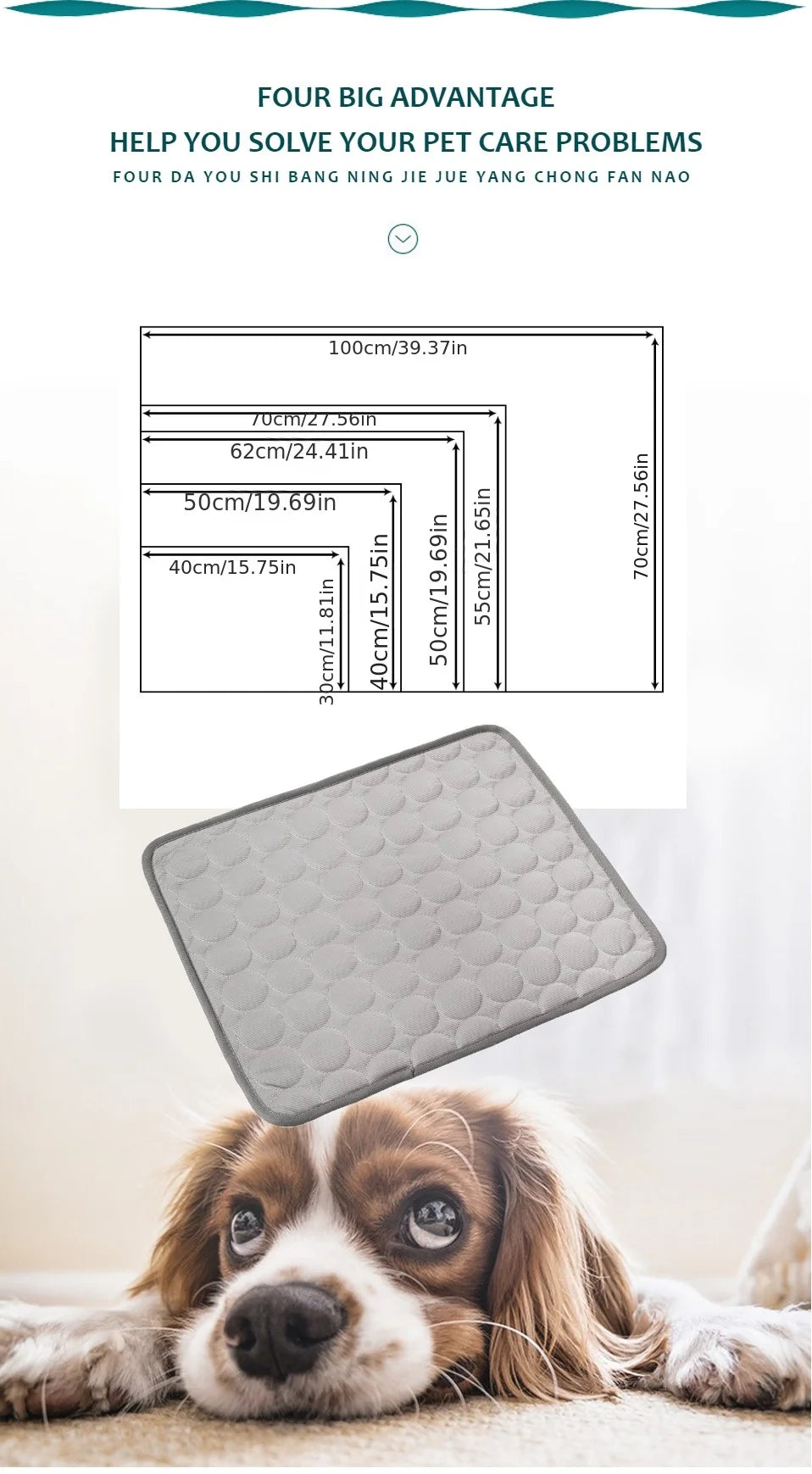 Dog Cooling Mat Self Cooling Pad For Pets Durable And Comfortable