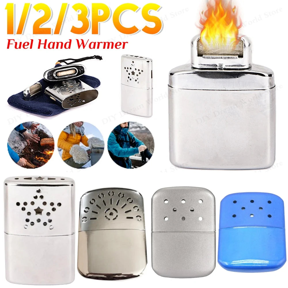 Apwikoger Refillable Catalytic Fuel Hand Warmer Portable Reusable Metal Alloy