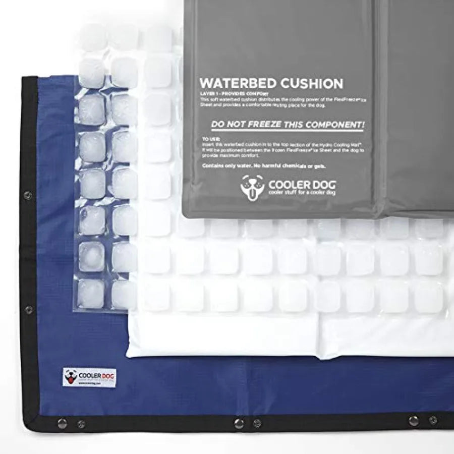Dog Cooling Mat With Triple Layer Ice Sheet Cushion
