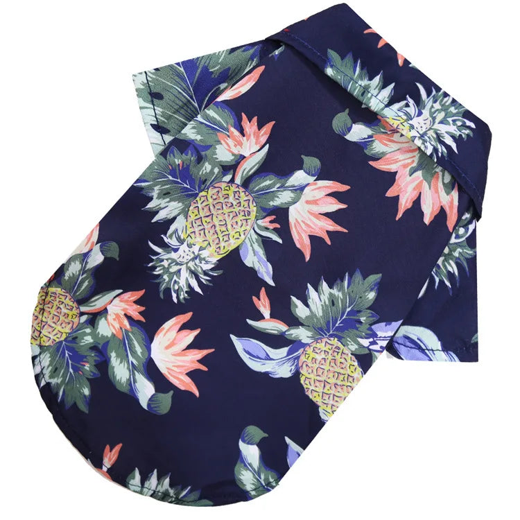 Hawaiian Style Summer Dog Shirt For Small And Medium Dogs