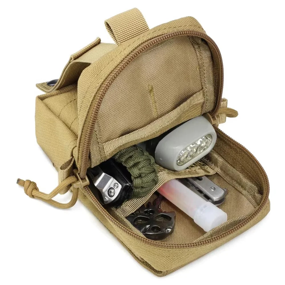 Dog Tactical Bags Set With MOLLE Pouches For Harness