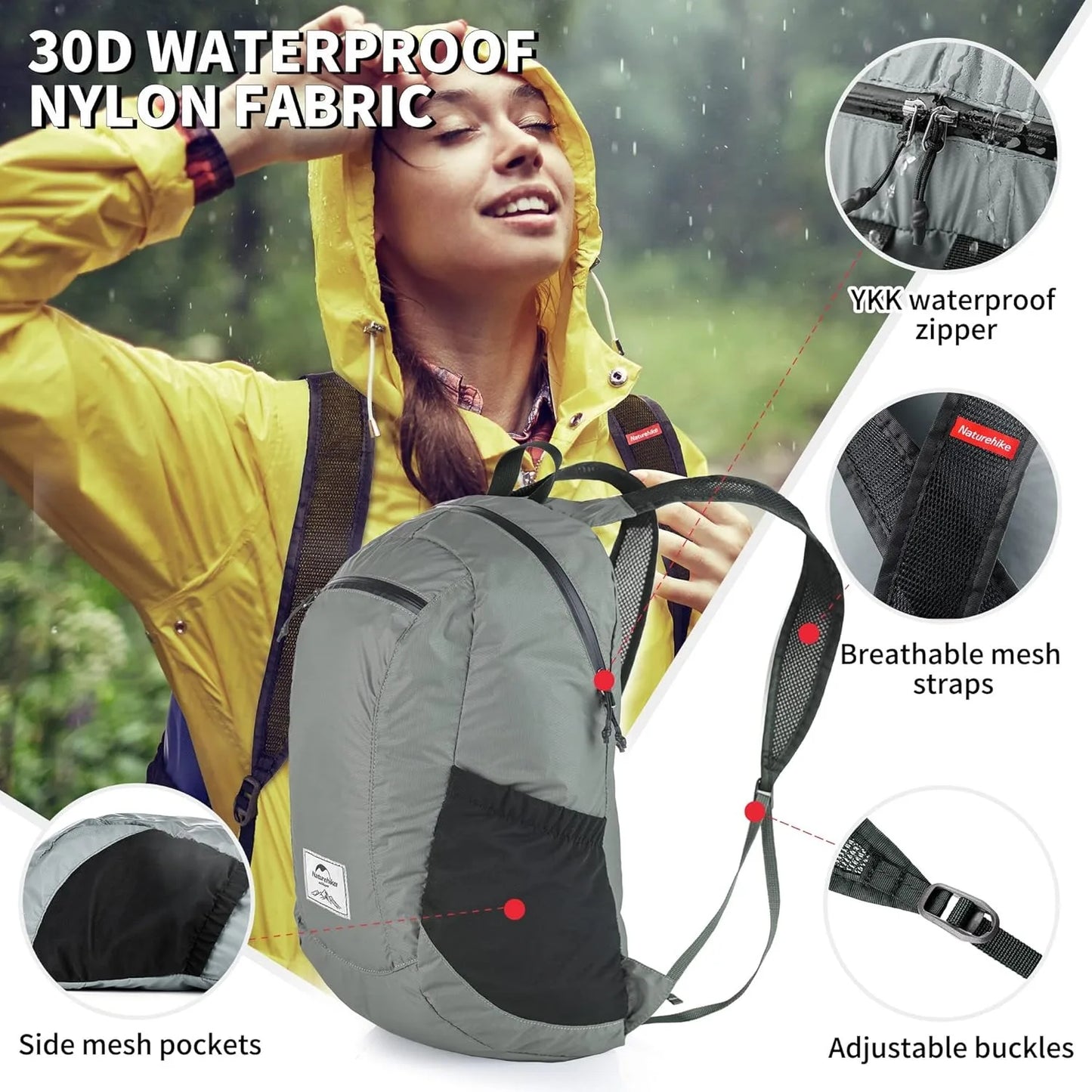 Naturehike Ultralight Waterproof Backpack for Outdoor Hiking