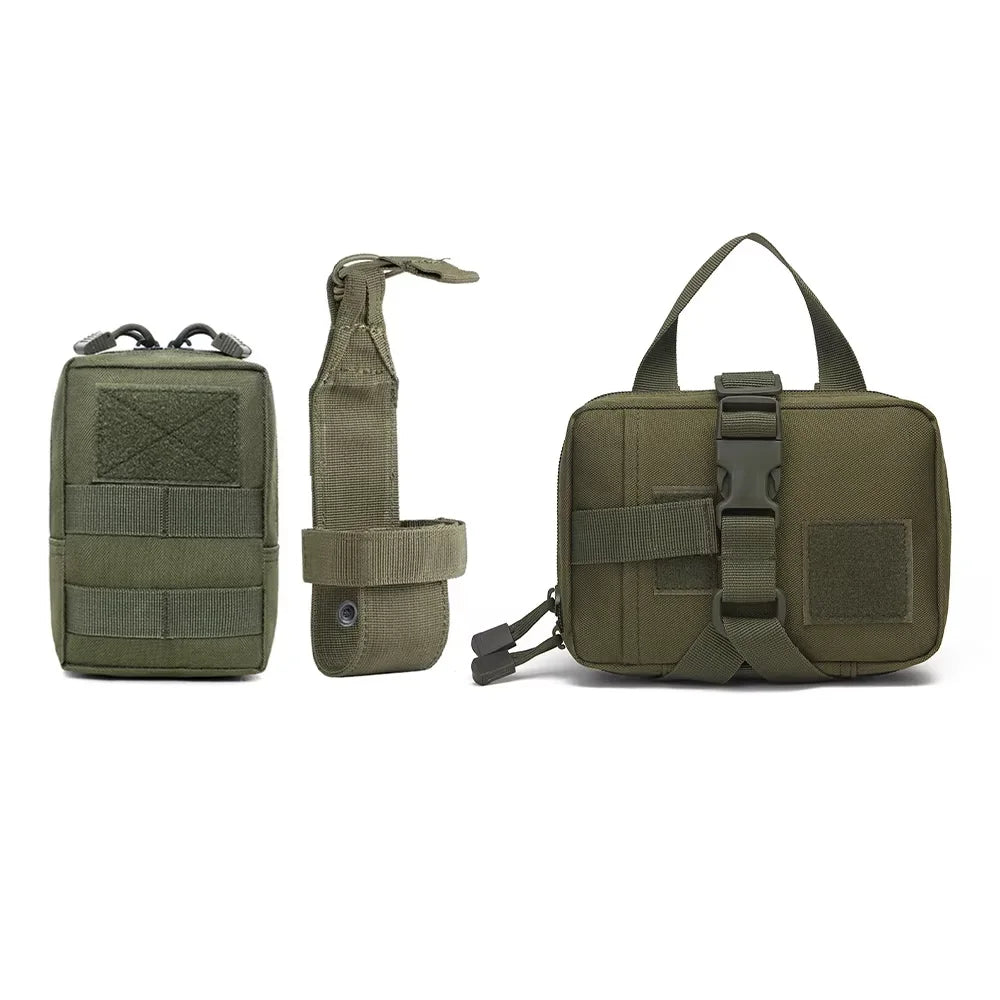 Dog Tactical Bags Set With MOLLE Pouches For Harness