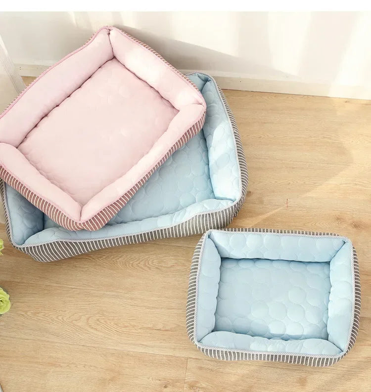 Cooling Ice Silk Pet Nest Bed Dogs And Cats Ultraluxe