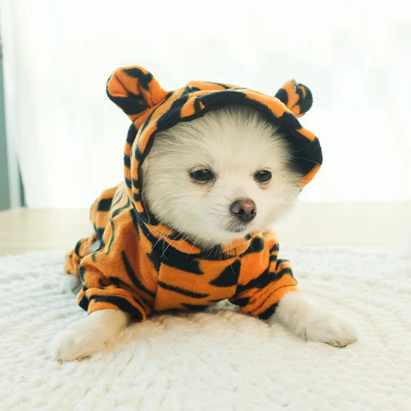 Pet Dog Clothes Fleece Jumpsuit For Small Dogs And Puppies