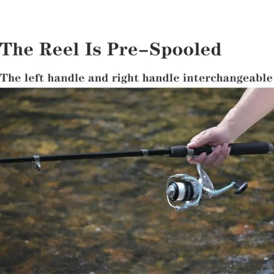 Carbon Fiber Telescopic Fishing Rods Spinning Reel Set Carrier
