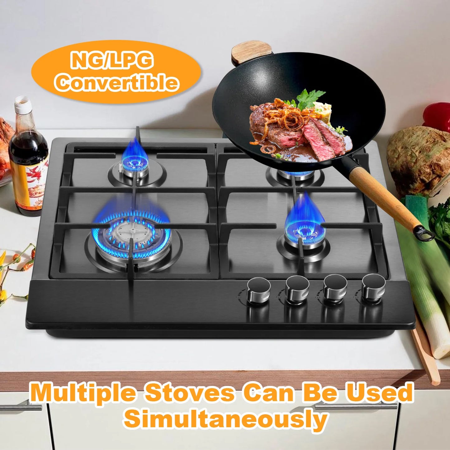 Fire Hole Indoor Propane Stove Portable With Auto Ignition