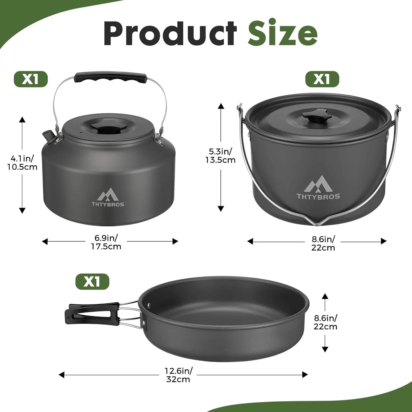 43 Piece Camping Cookware Set For Outdoor Kitchen And Dining