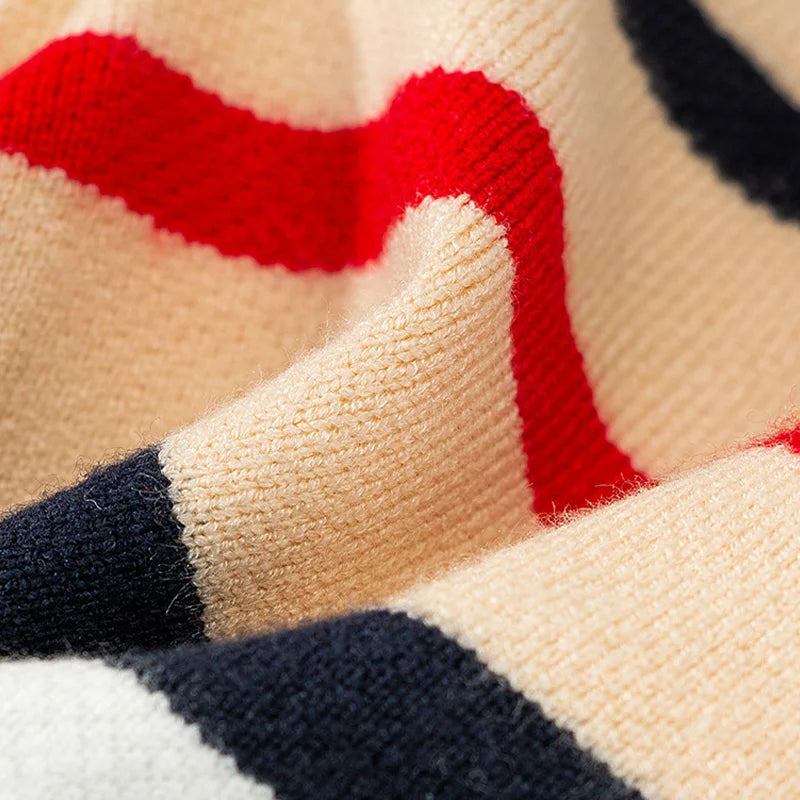 Striped Cotton Cardigan Sweater For Small Dogs And Kittens