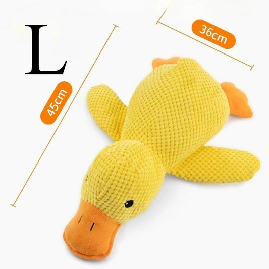 XMSJ Plush Duck Dog Toy With Quacking Sound