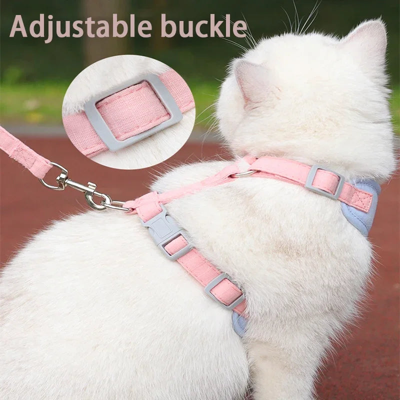 Breathable Puppy Harness And Leash Set For Small Pets