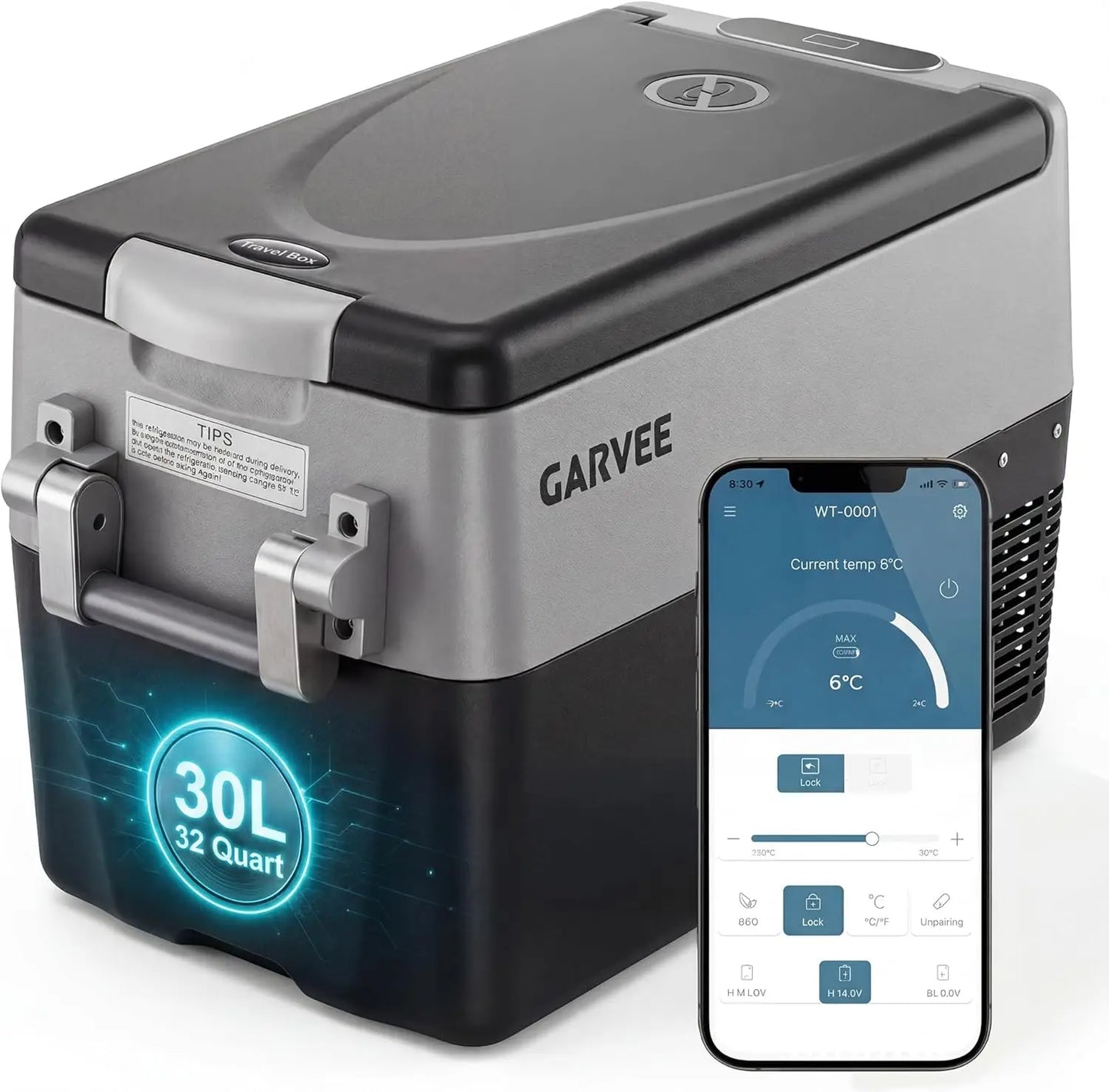 HiMISS Dual Zone Portable Car Refrigerator With App Control