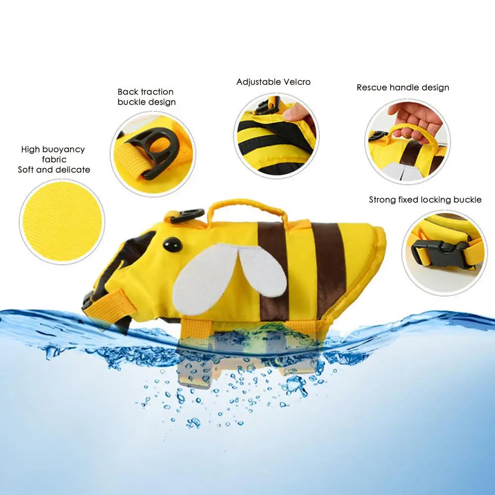 Dog Life Vest For Boating Ripstop Waterproof With Handle