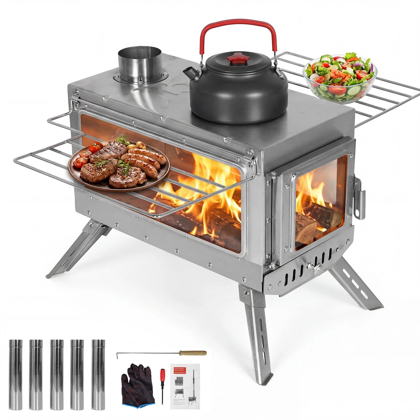 ATUOTIN Weatherproof Patio Heater With Chimney Pipe For Camping