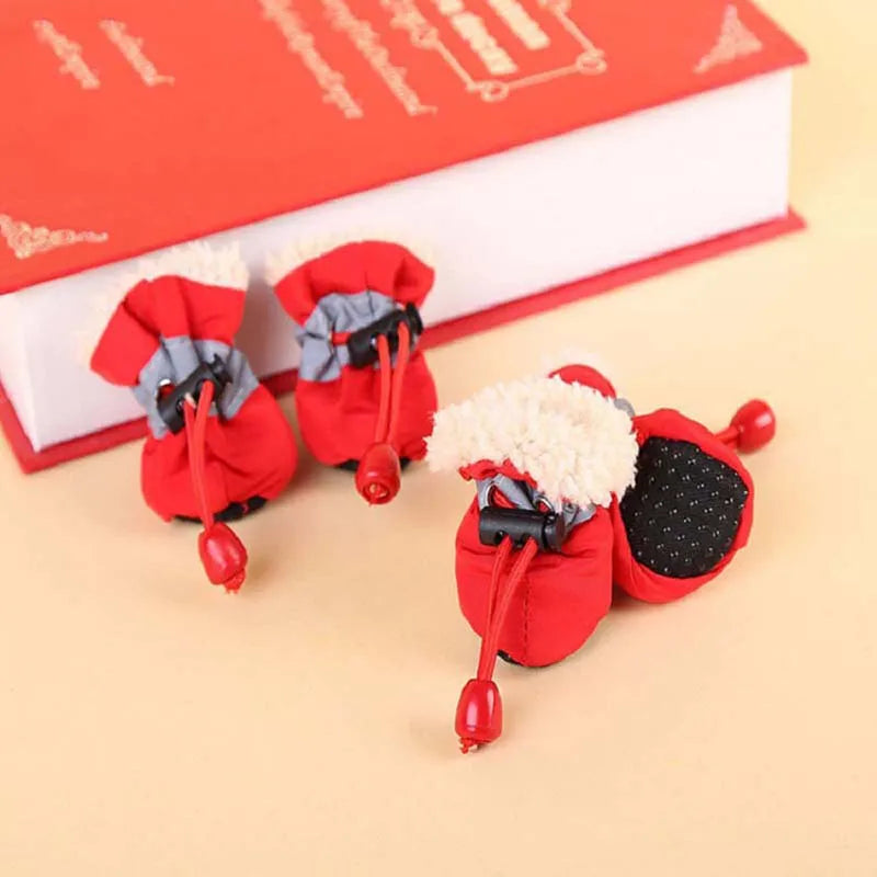 Waterproof Antiskid Soft Sole Puppy Dog Boots Winter Protection