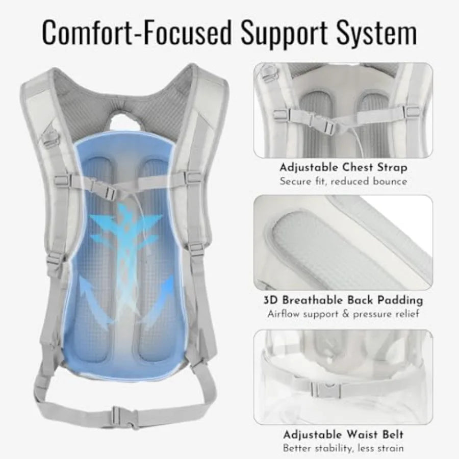 Hydration Hiking Backpack With Water Bladder And Insulated Compartment