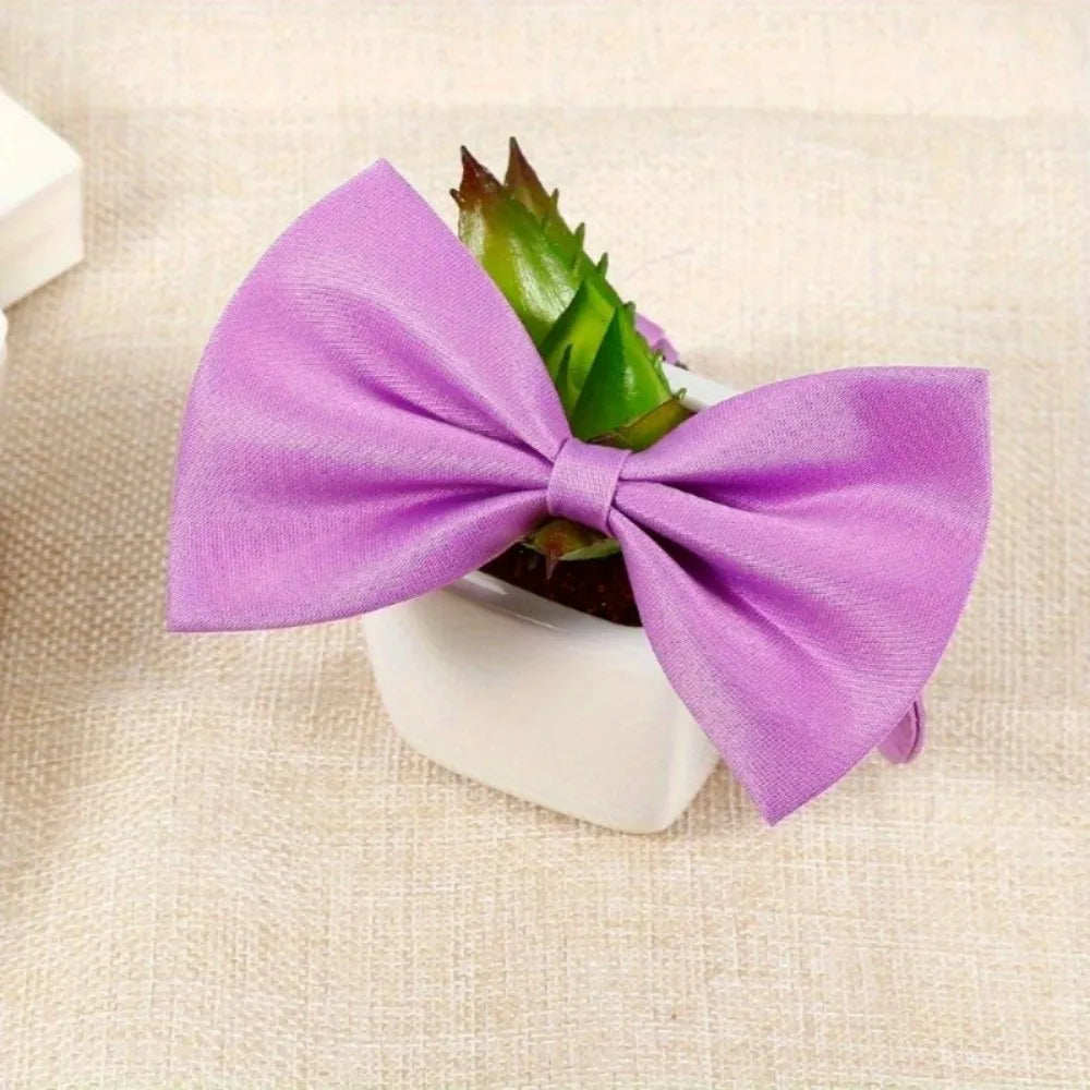 Dog Bow Ties Christmas Adjustable Pet Bowties For Cats Dogs